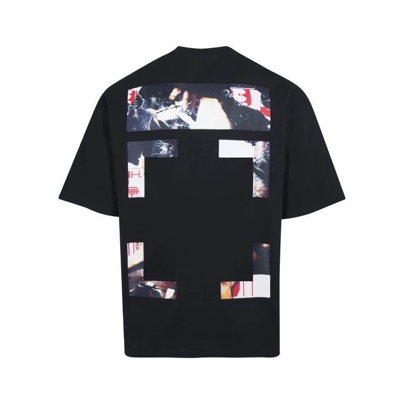 

2026 Best Version 1:1 C/O Character Slogan Arrow Print Women Men T shirt Thick Cotton Oversized Men Tops tees T shirts