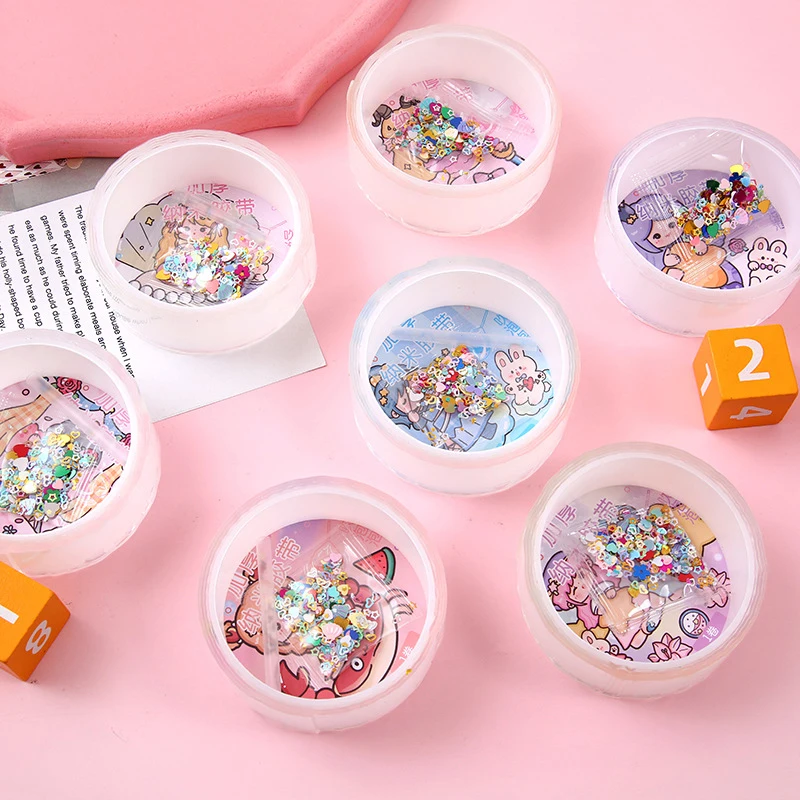 Multipurpose Nano Tape With Straws Beads For DIY Craft Children Pinch Toy Making Blowing Bubble Sticky Traceless