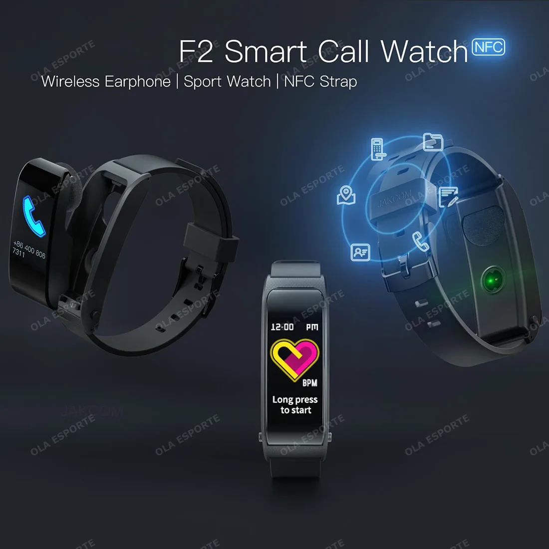 2024 New Smart Watch With Bluetooth-compatible Earphone 2-in-1 Smartwatch Bluetooth Call Health Sports Bracelet for Men Women