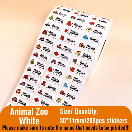 Custom Name Tag Sticker Waterproof Kawaii Stickers Decals Personalized First Name Label for Children School Stationery Bottle - Image 14