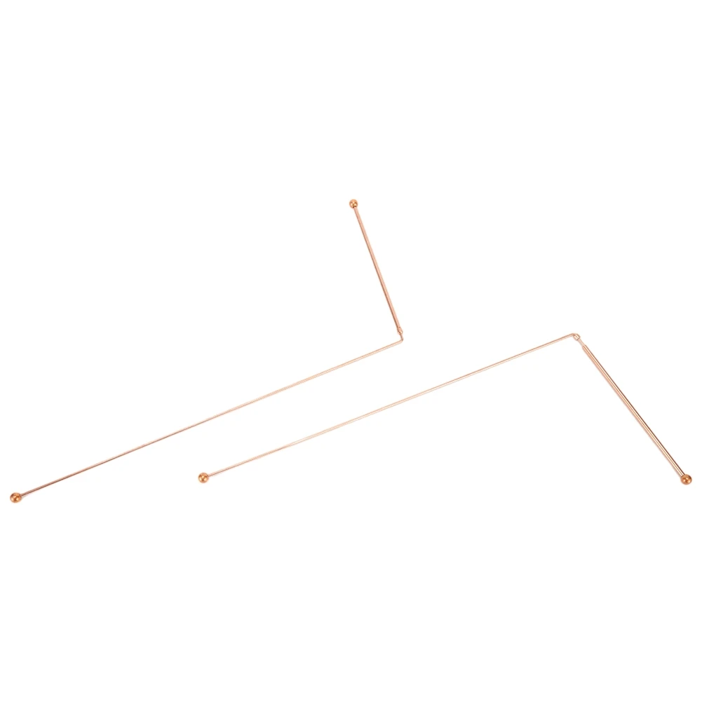 銅製の占いロッド,金属探知機,水を見つけるためのツール,ハンドヘルド,宝物検査,99.9%, 2個