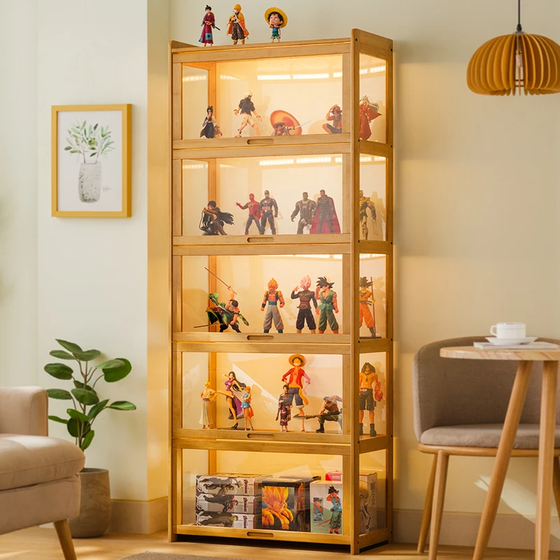 

Figure Display Cabinet Acrylic Display Stand Smoke Cabinet Cosmetics Glass Counter Product Ornament Small Display Cabinet