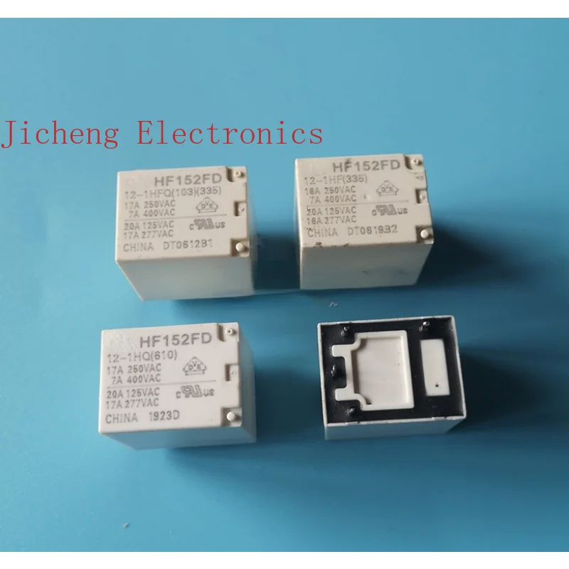 Power Relay HF152FD-12-1HFQ 1HQ 1HST 4 Pin 17A One Group Normally Open 12VDC