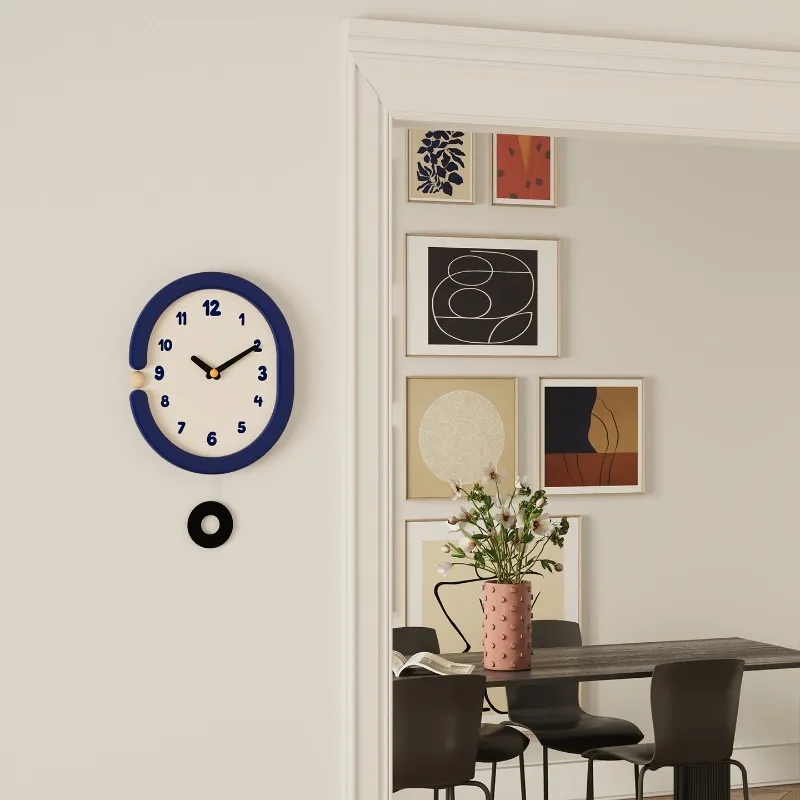 Cute Creative Wall Clock Vintage Geometric Simple Silent Wall Clock Living Room Dining Room Interesting Elegant Home Decor