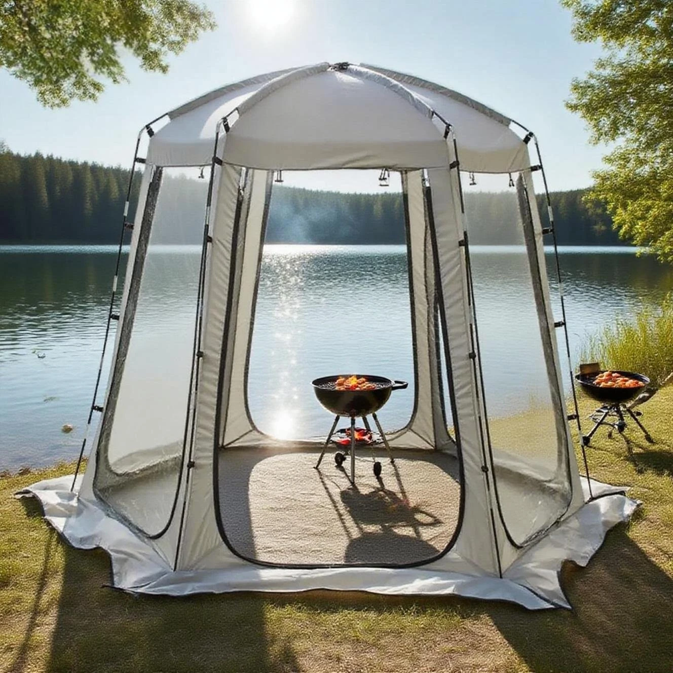 3-4 أشخاص خيمة صيد شتوية خيمة رياضية خيمة مراقبة خارجية شفافة مقاومة للطقس البارد للعائلة والمعجبين #1