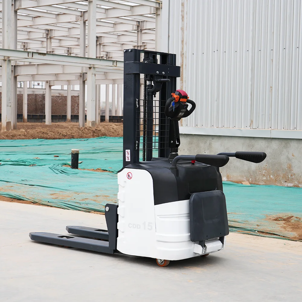 

YG Low Noise 1.5 Ton 2 Ton Electric Stacker Manual Hand Pallet Stacker For Cargo Handling CE ISO Certified