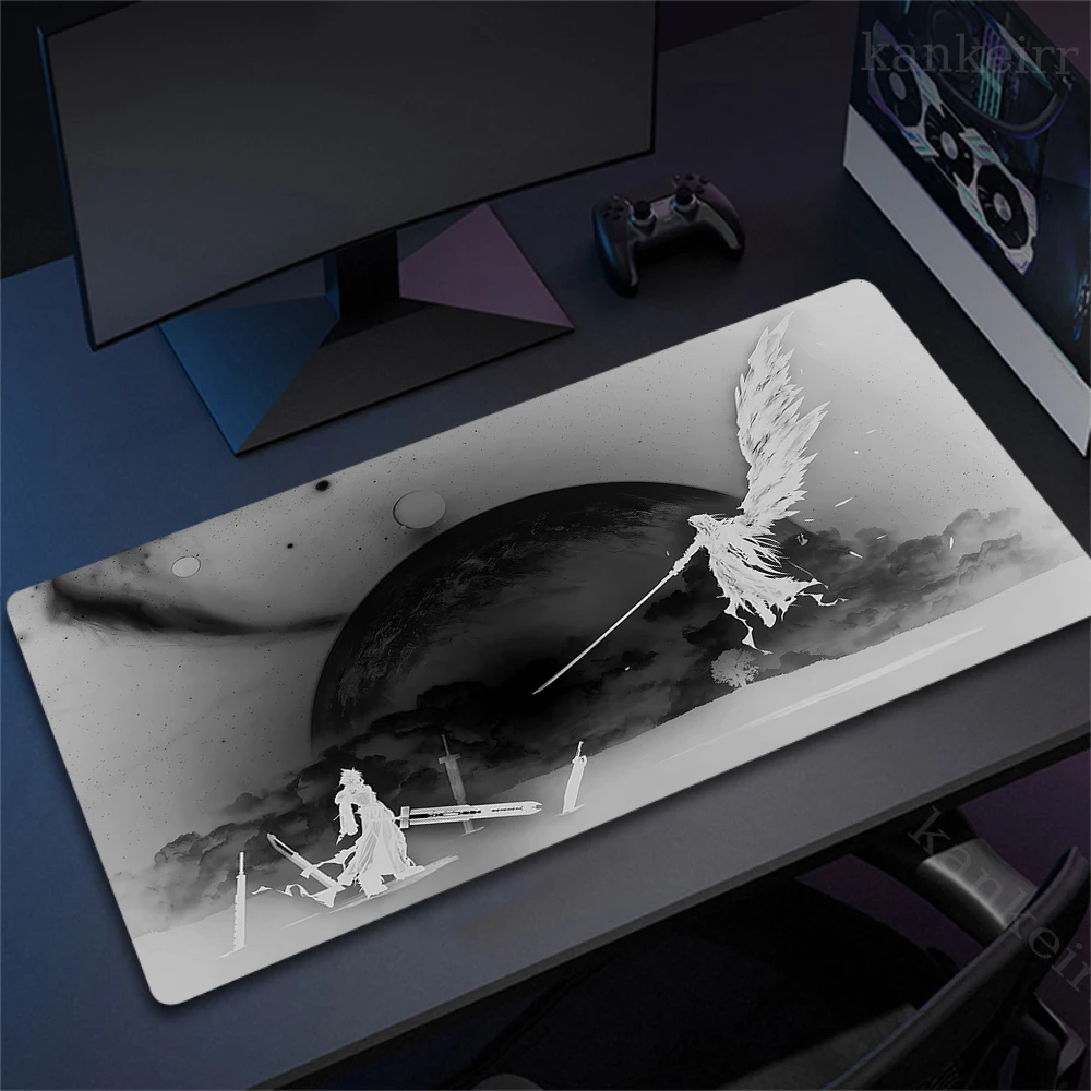 Final Fantasy Large Mouse Pad Gamer Rubber Anti-Slip Gaming Mousepad Keyboard Mouse Mats Office Computer Desk Mat Carpet 90x40cm