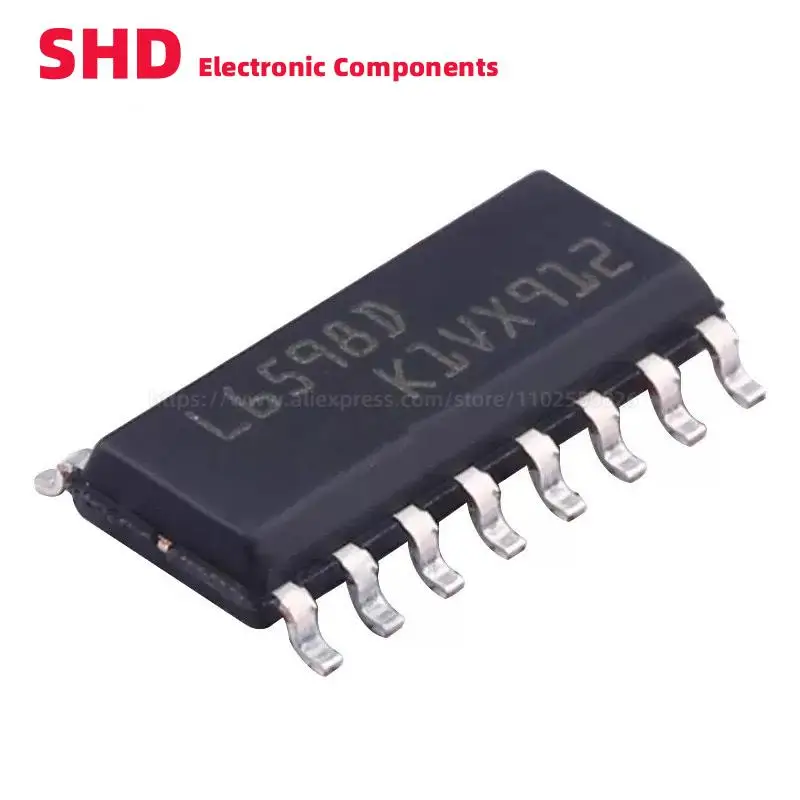 5PCS L6598D L6598D013TR L6598 SOIC-16 Power Management Specialized - PMIC High Volt Reson Cont