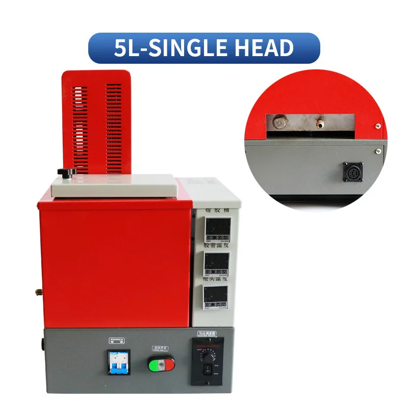 

Hot melt glue machine Handheld 5L Hot Melt Glue Spray Applicator With Hand Glue Dispensing Gun Single Head/Double Head