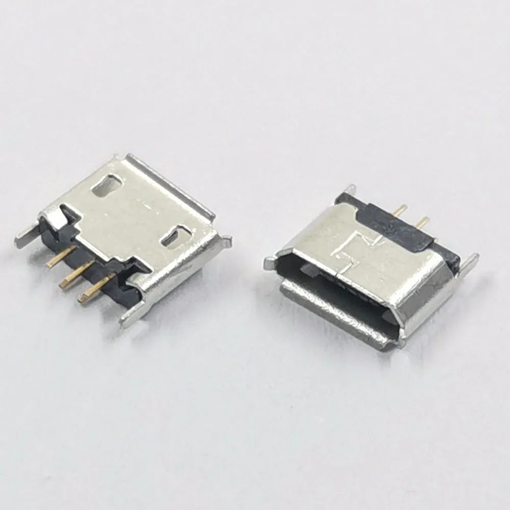 50 قطعة/الوحدة مايكرو 5P أنثى المقبس 180 درجة مايك 5pin USB جاك المقبس واجهة موصل ميناء العمودي DIP حافة حليقة