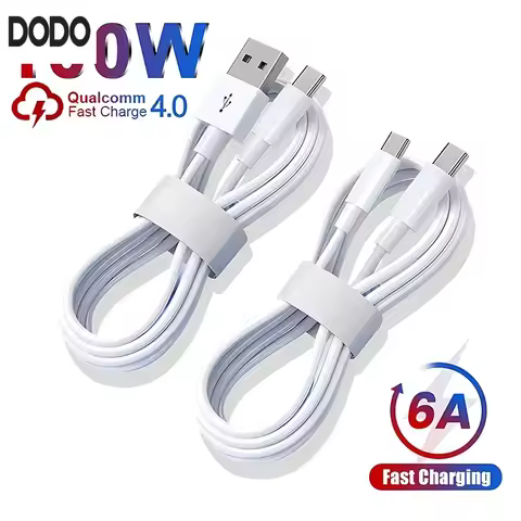 2Pcs 100W USB Type C Cable For Samsung S23 S22 Ultra Huawei P30 Xiaomi Redmi Oneplus 6A Fast Charging Charger Cable Accessories