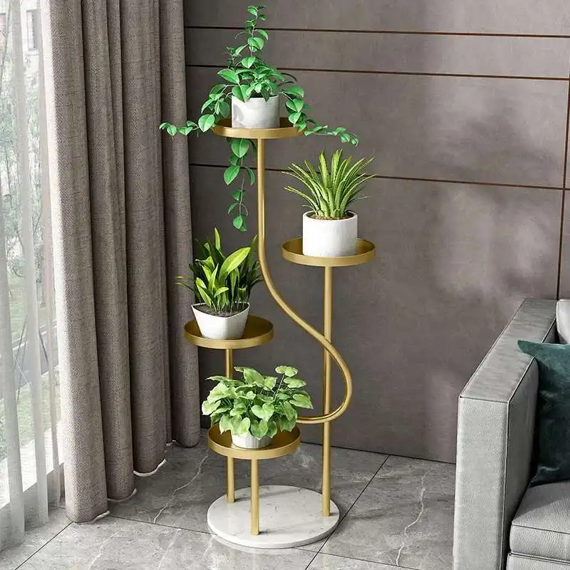 

Light Luxury Designer Modern Flower Rack Living Room Simple Plant Display Rack Wedding Decoration Unique Porte Plantes Furniture