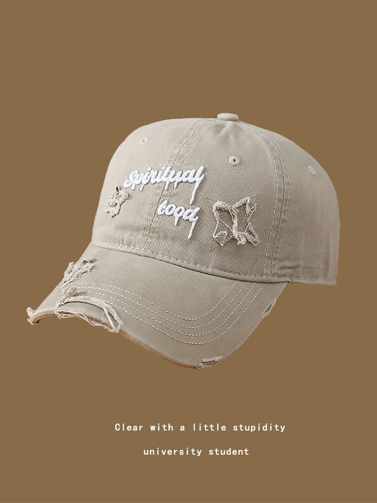 2025 New High-quality Hat Women's Big Head Circumference Baseball Cap Enlarged and Deepened Wide Brim Big Face Small Caps