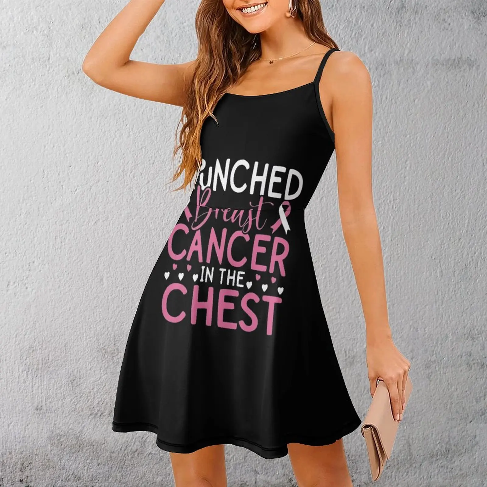 

Футболка с информацией о раке молочной железы, женское платье на бретельках, сексуальное женское платье премиум-класса с юмором, клубные платья с графикой