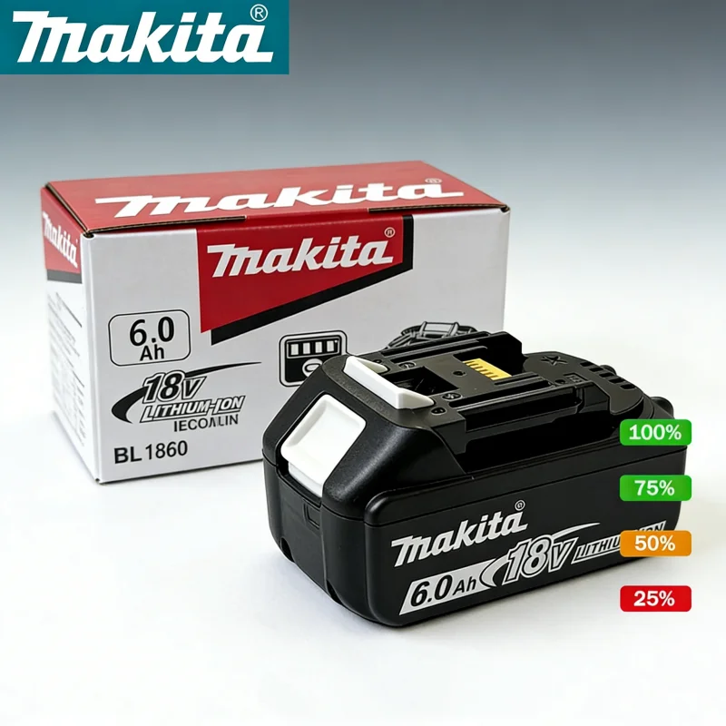 

Аккумулятор для электроинструментов Makita 18V 6Ah, литий-ионный, замена для Makita BL1860B BL1850B BL1830B LXT400