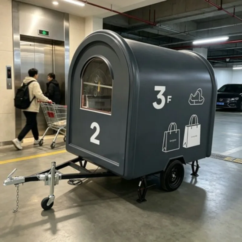 Remolque de Café Móvil con Máquina de Espresso y Cocina Completa para Eventos al Aire Libre, Desayunos y Catering