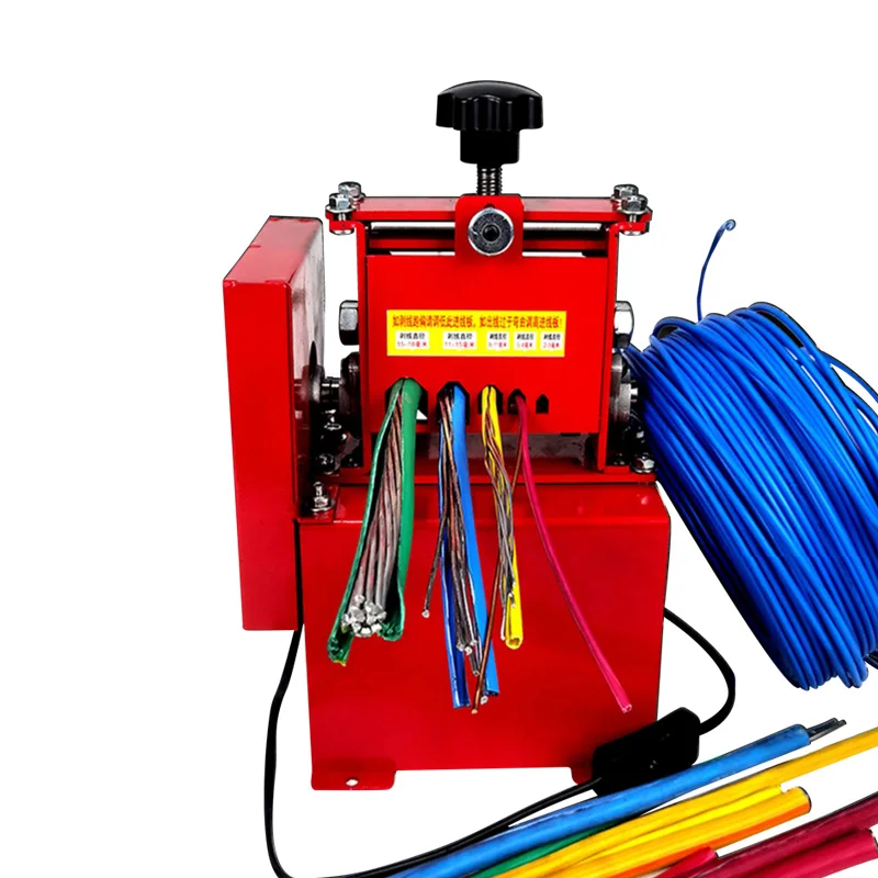 150W Electric Wire Stripper Peeling Machine 1.5-18mm Small Cable Wire Stripping Machine Scrap Copper Recycle Tool