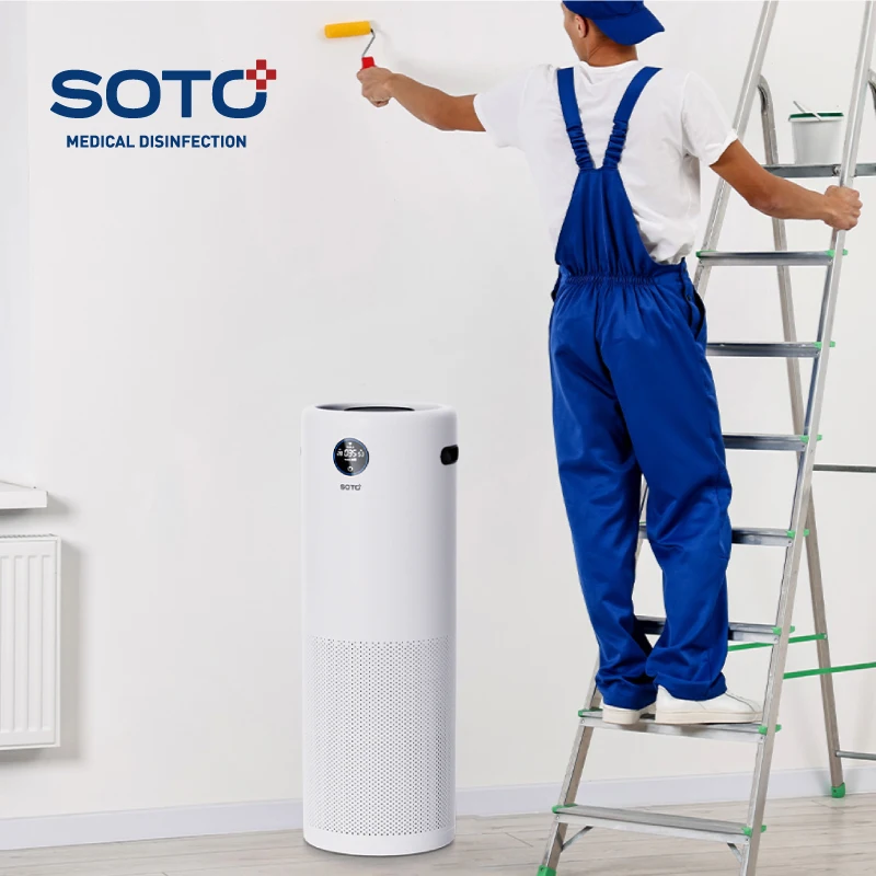 SOTO Y6 Smart APP Wi-Fi очиститель воздуха HEPA угольный фильтр для офиса и домашнего использования УФ-лампа для удаления дыма Медицинский воздухоочиститель