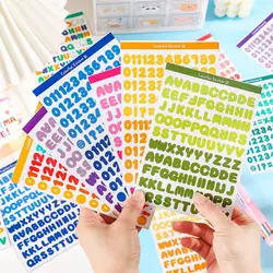 6Pcs/Set 26 Alphabet A-Z Planner Stickers Cute Waterproof Colorful Creative DIY PET Letter Sticker For Kids
