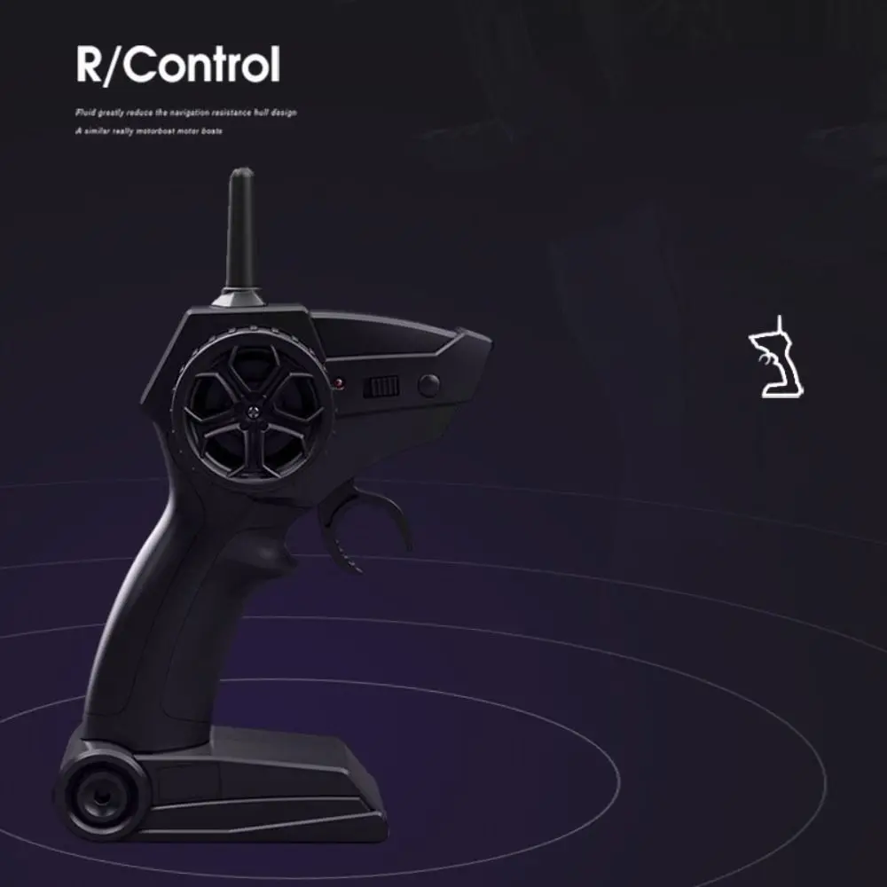 Plastic High-Speed Rc Motorboot Waterdichte Jetski Elektrische Boot Simulatiemodel Draagbare Oplaadbare 2.4g Draadloze Speedboot