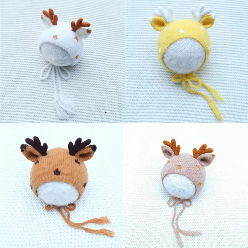 Accessoires de photographie pour nouveau-nés, chapeau en bois, bonnet en Crochet pour bébé, Studio Photo, pour hommes et femmes