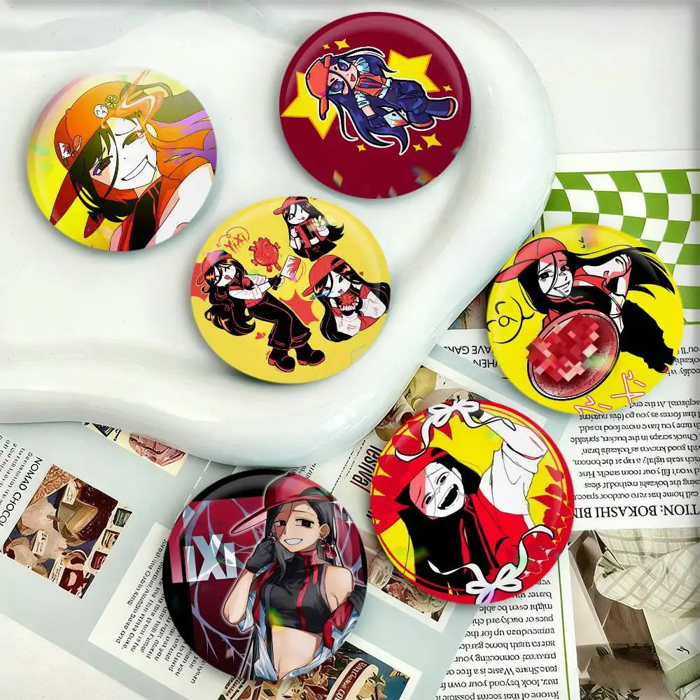 

Butcher Vanity Keychain Yi xi Badges 25 32 44 58 75 mm Round Fans Collect Friends Gifts Brooch Souvenir