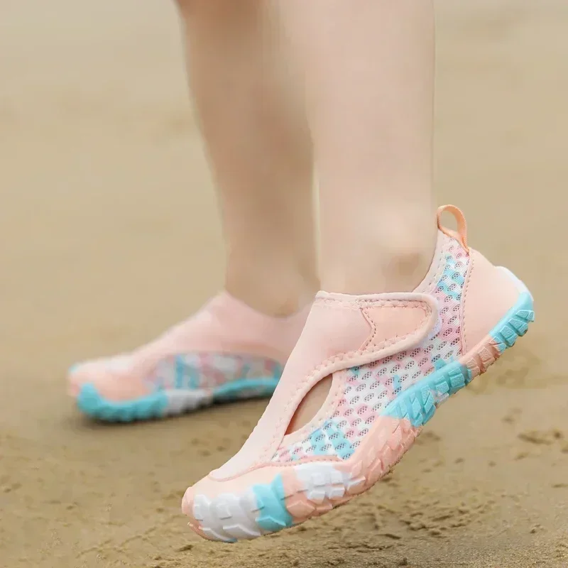 Boys Girls Swimming Beach Sneakers Kids Aqua Barefoot Water Shoes Quick-Dry Children Diving Surfing Boating Wading Sports Shoes
