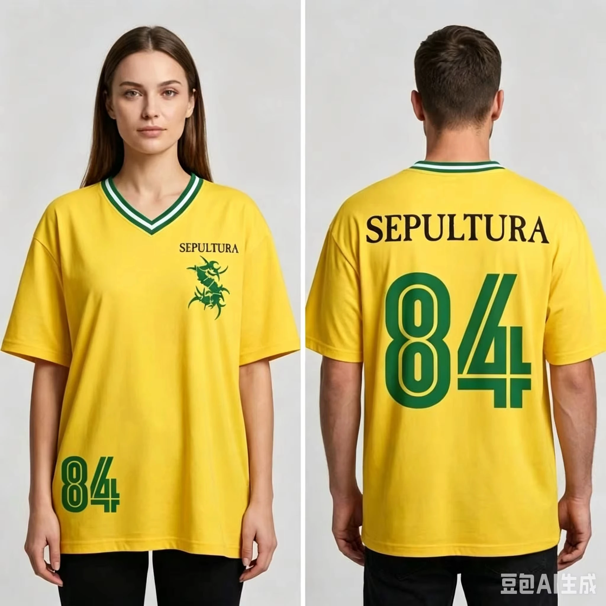 2026 Sepultura Soccer Jersey Sports Shirt Short Sleeve Rock Metal Band T-Shirts Top Stree Suitable for Both Adults and Children