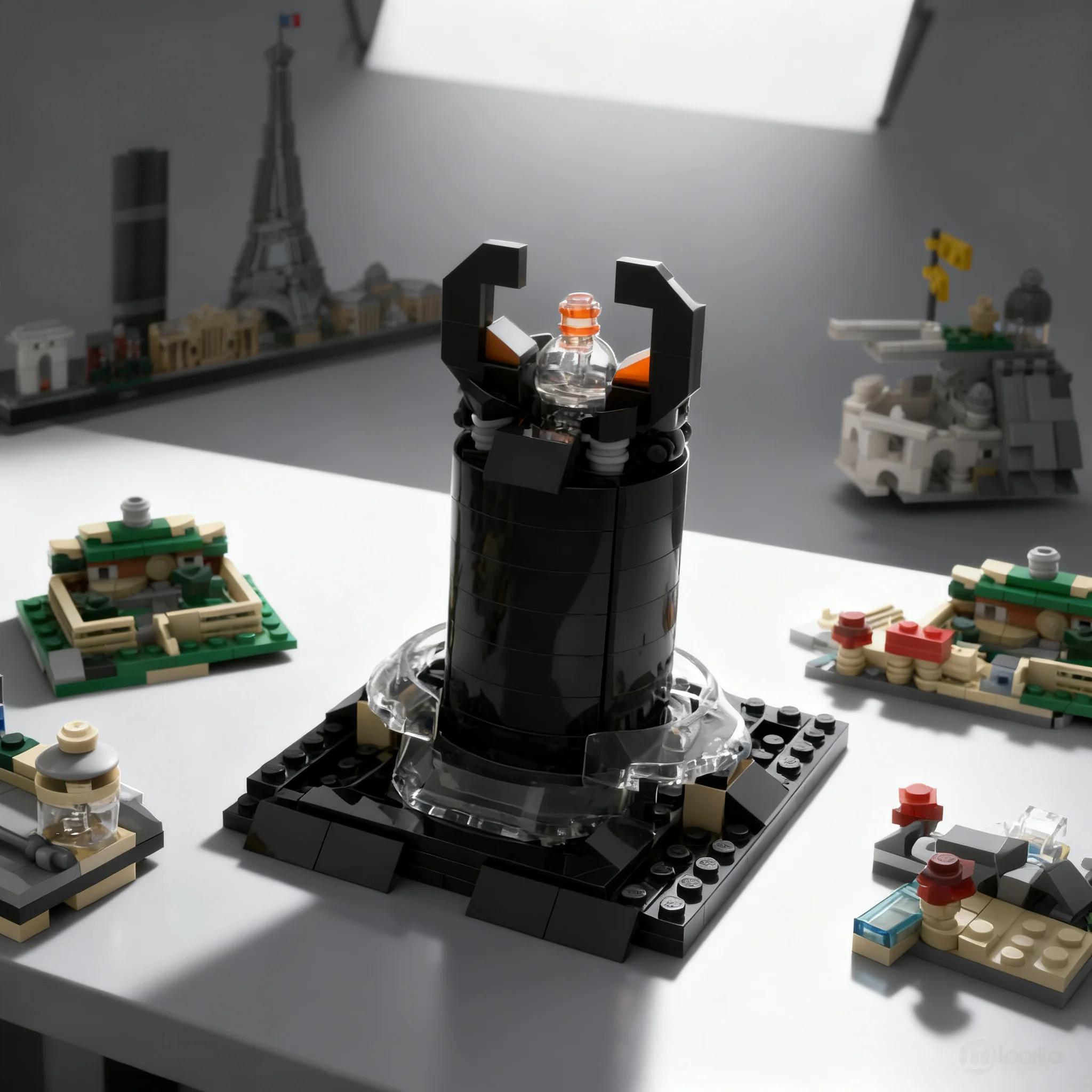 546-pieces-moc-architecture-terre-du-milieu-diorama-style-parisien-blocs-de-construction-modele-brique-d'architecture-assemblage-anniversaire