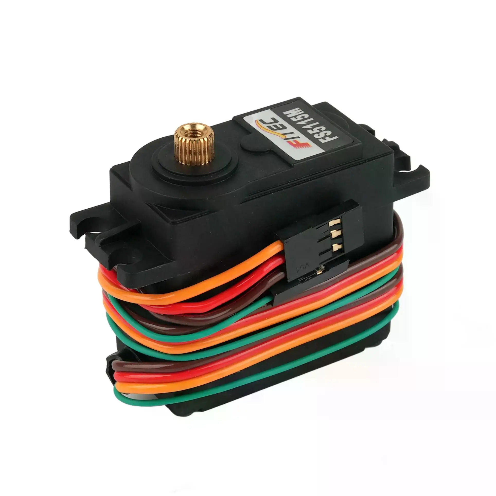 FS5115M-FB Digitale servo 15,5 kg/cm met positiefeedback 500-2500μs 180 °   (Ontcontroleerbare hoek) Metalen reductiemotor voor RC-auto's