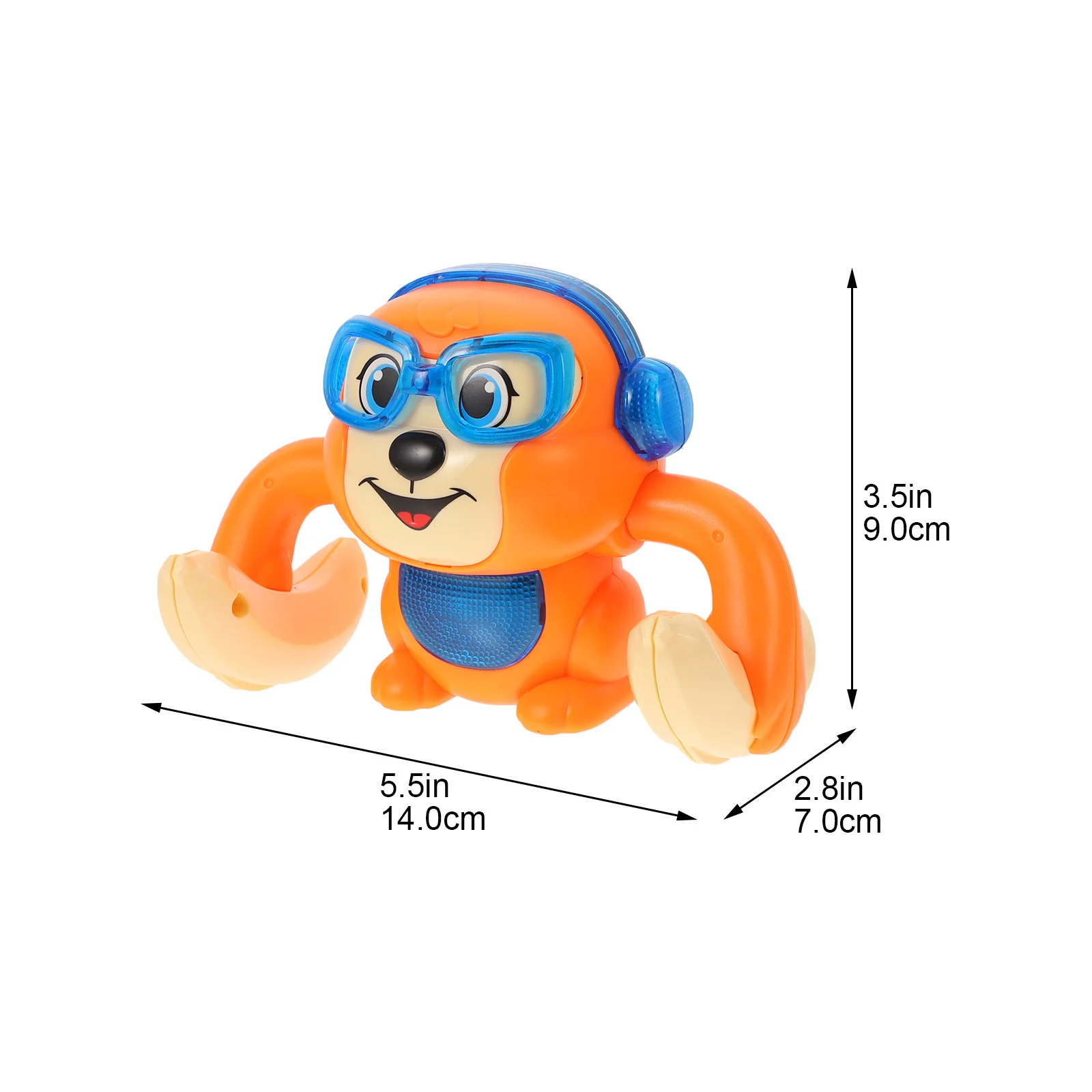 لعبة القرد الكهربائية ذات الألوان الزاهية المتدحرجة والتحكم الصوتي التفاعلي في وقت مبكر لعبة الدماغ الموسيقية التعليمية