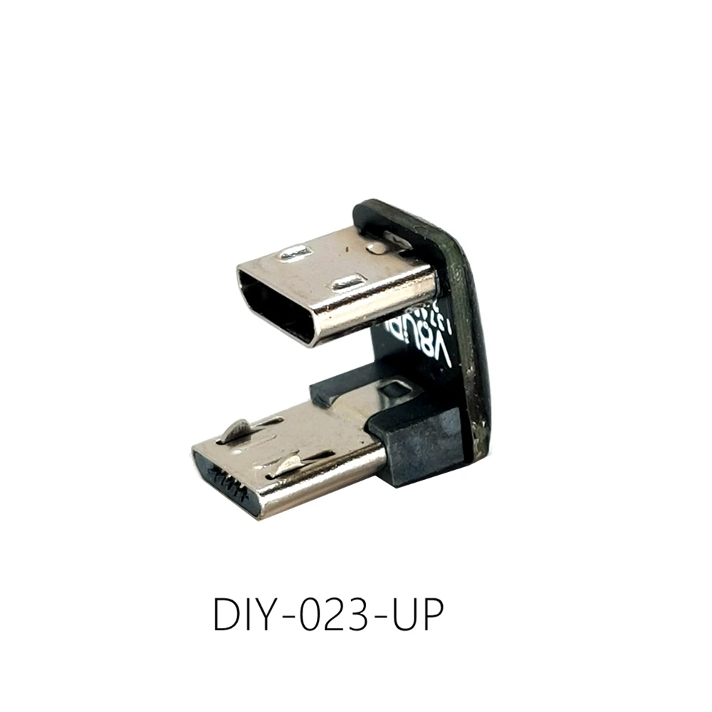 90 Degree Up and Down Angle Micro USB 5 Pin Female to Micro USB Male Data Sync Adapter Male Micro USB to Micro USB Male
