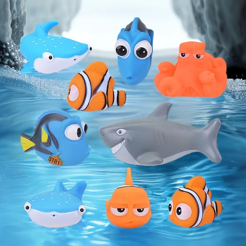 Findet Nemo Dory Schwimmende Spritz-Spielzeuge aus weichem Gummi – Cosplay-Tierfiguren, Cartoon-Clownfisch-Puppe, Kawaii-Geschenk – Detail 1