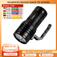 Wurkkos DL06 Professional Scuba Diving Flashlight IPX8 3*21700 Battery Super Bright 15000LM USB Reverse Charge 6 * XHP50.2