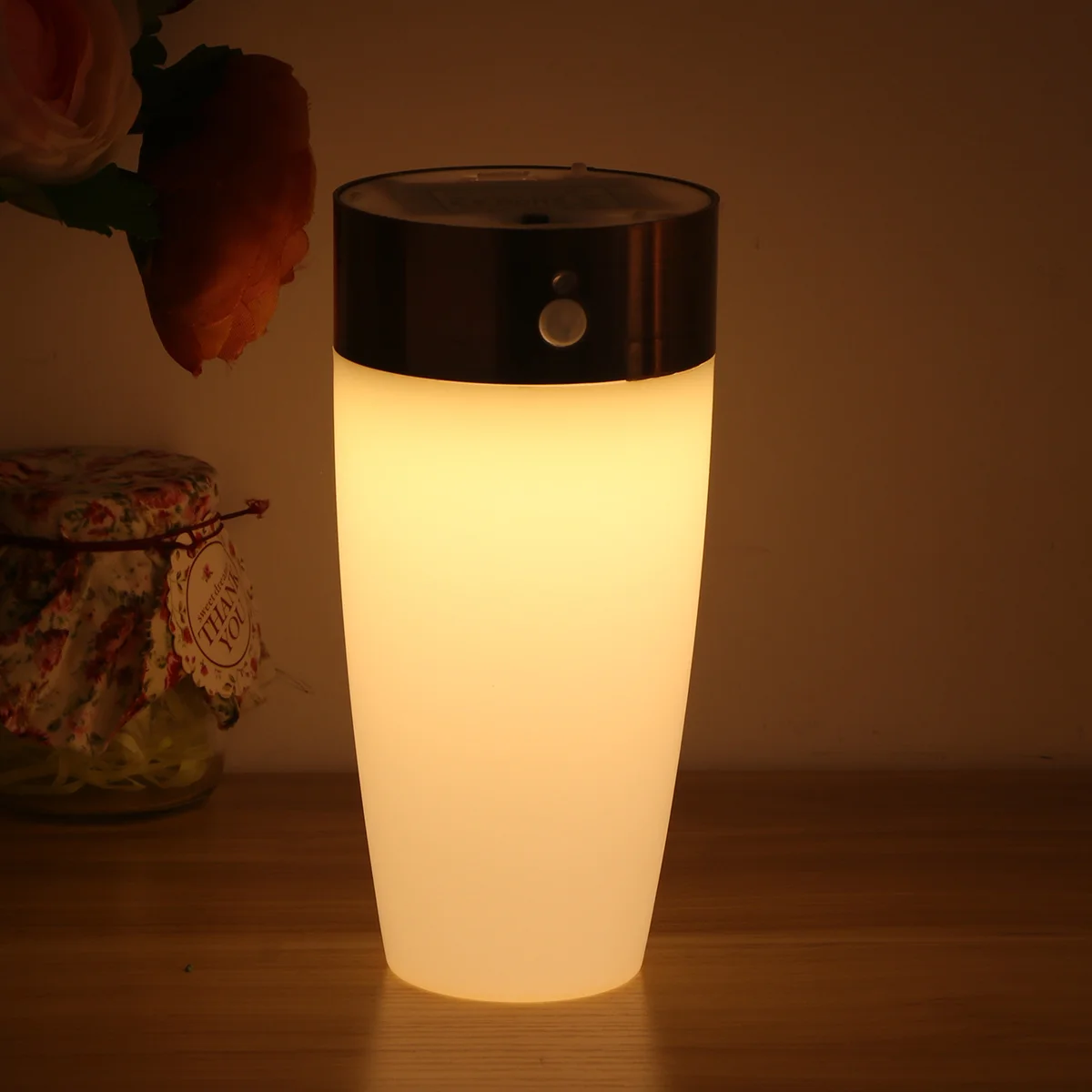Wireless Motion Sensor Lamp Operated Lightweight ABS No Wiring for Hallway Bathroom LED Night Light Human