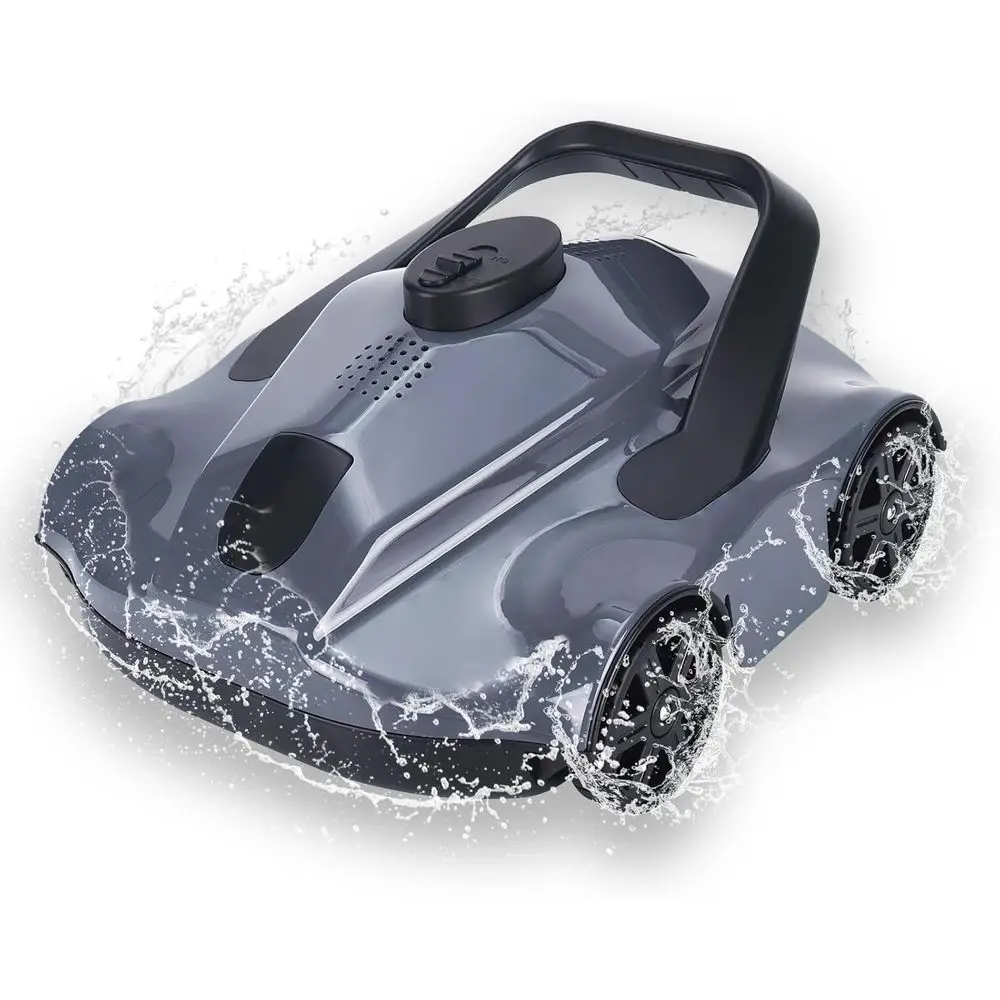 

Automatic Robotic Pool Vacuum Cleaner, Ideal for Above/In-Ground Pools up to 1076 T in Length, Fully Automatic Route Planning fo