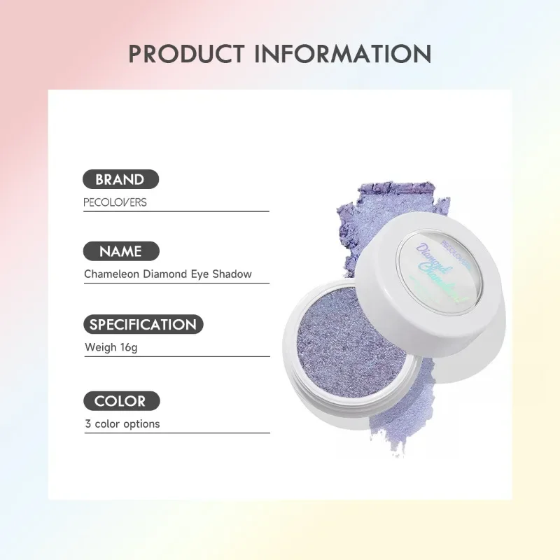1PC Chameleon Mashed Potato Texture Sparkle Shadows Glitter Eyeshadow Powder High-gloss Eyes Makeup