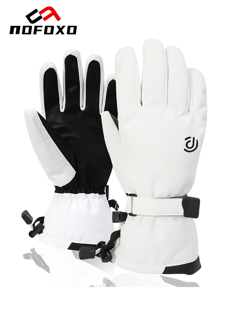 AliExpress nofoxo NOFOXO Winter Waterproof Snowboard Gloves Non-slip Touch Screen Motorcycle Riding Snow Windproof Cycling Warm Ski Gloves