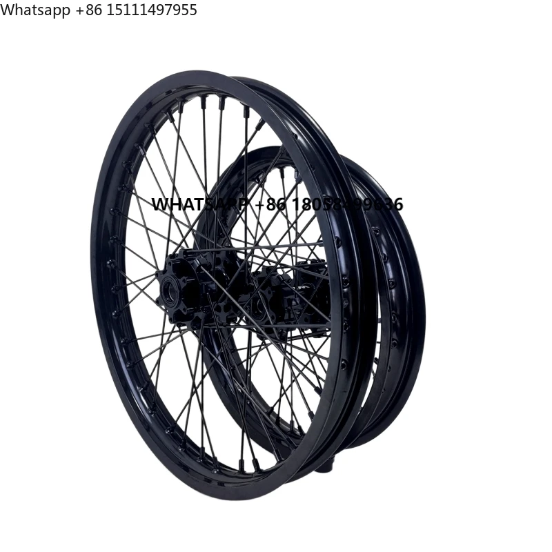 Fit Talaria Sting MX5  1.6*19 1.85*16 Inch All Black Wheel Sets  Electric Dirt Bike one Rear wheel