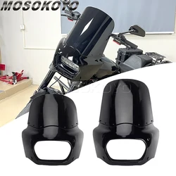 For Harley Softail Fat Bob FXFB FXFBS 2018-2024 Headlight Cowling Wind Deflectors Cover 11/15 inch Motorcycle Windshield Fairing