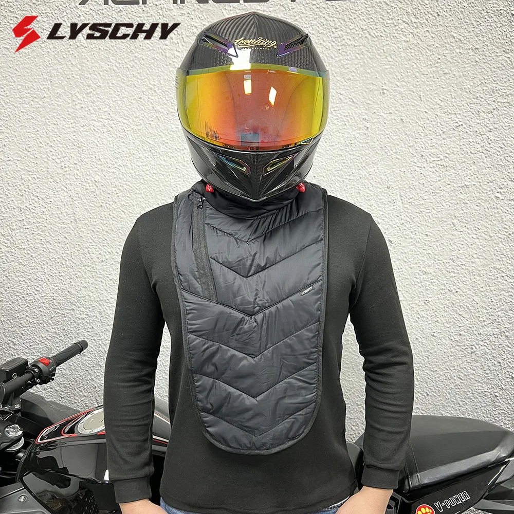 LYSCHY Winter Windproof Waterproof Motorcycle Warm Scarf Balaclava Mask Moto Riding Ski Chest Warmer Thermal Bib Neck Breathable