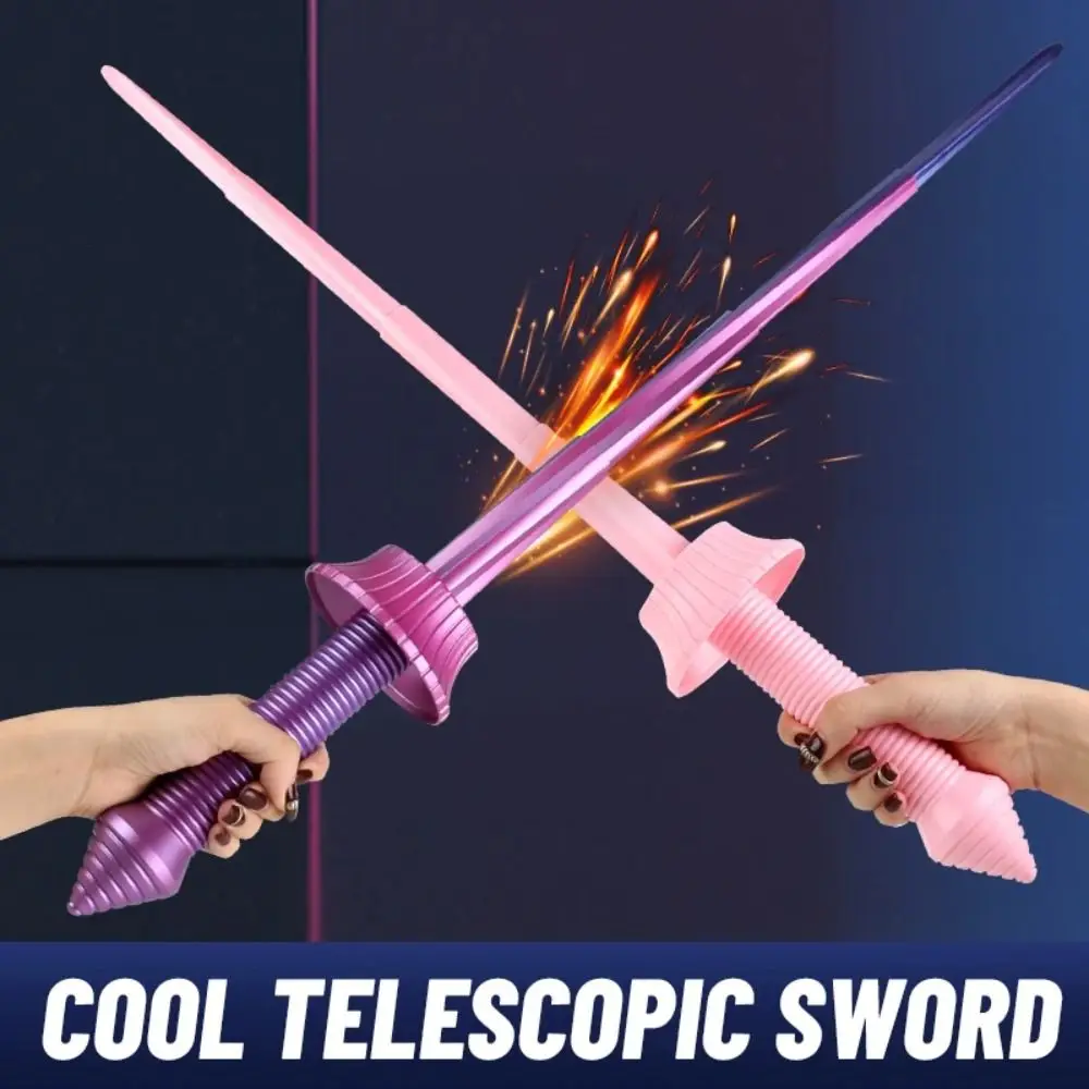 New Anxiety Relief 3D Printing Telescopic Spiral Sword Sensory Toys Cosplay Props Retractable Toy 3D Gravity Katana Toys Kids