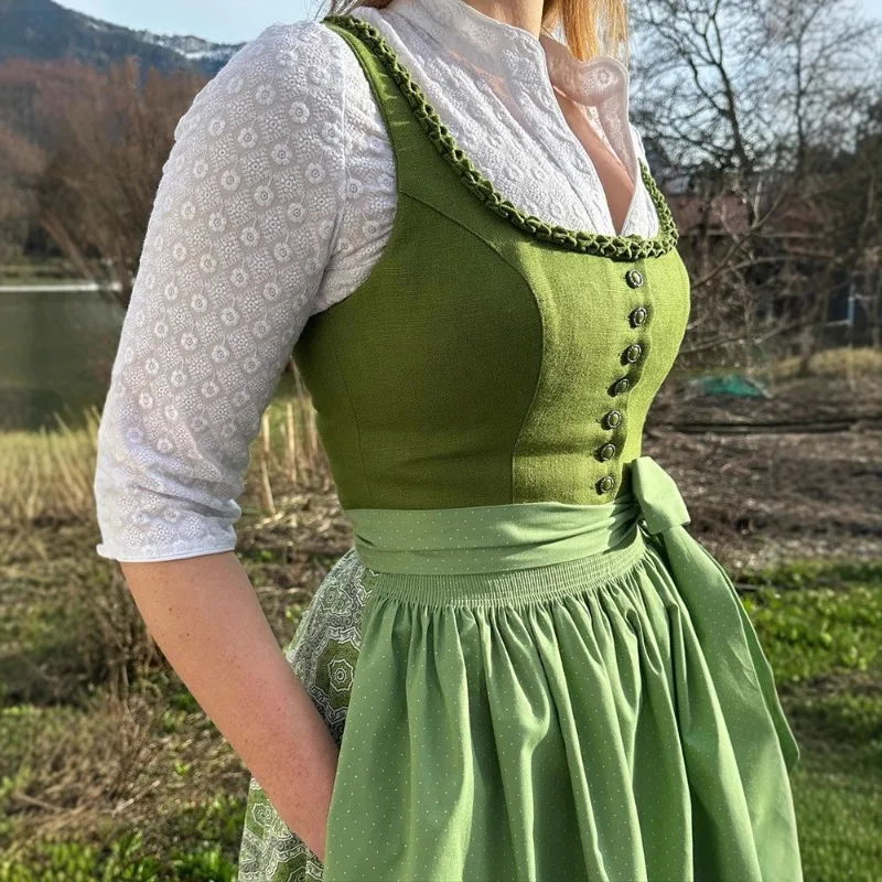 

Suspender Waist Strap Bow Long French Women's Dress (no Inner Cover)