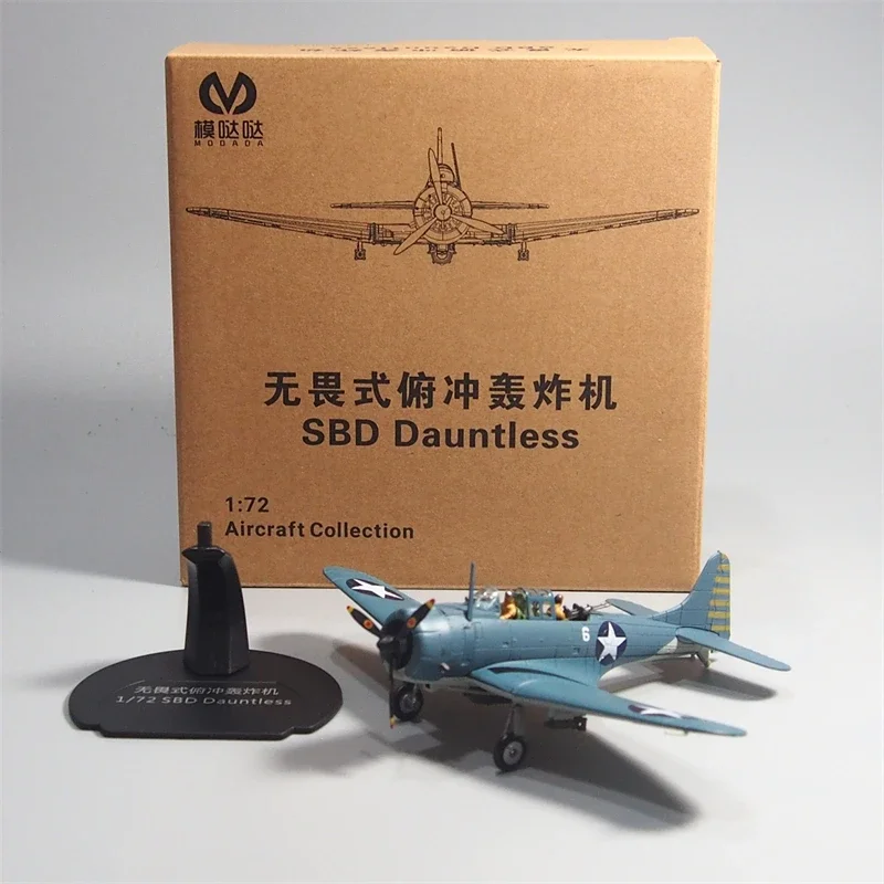 Diecast 1/72 Scale World War II SBD Fearless Dive Bomber Alloy Model Aircraft Toys for Byos Gift