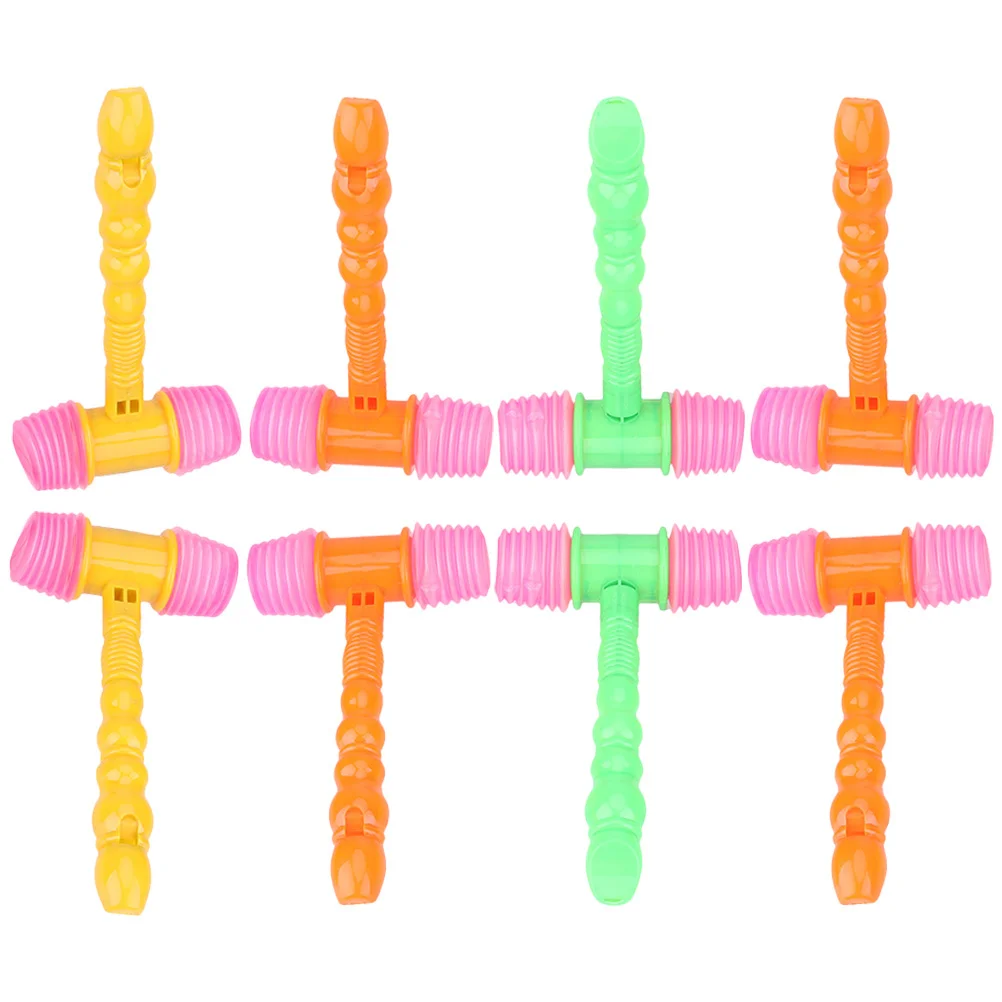 8 قطع مطرقة صار للأطفال بلاستيكية صغيرة خفيفة الوزن تفاعلية قصف أطفال حفلة ألعوبة مطرقة أطفال #4