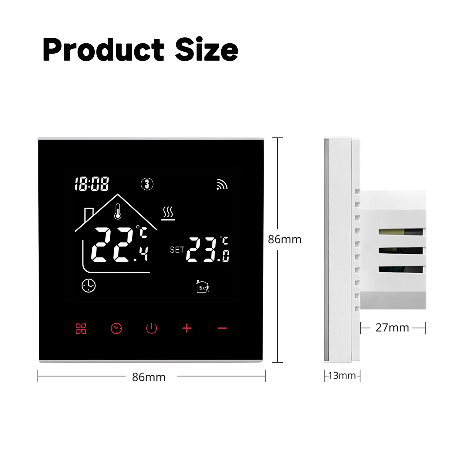 Tuya Zigbee Smart Thermostat LCD Touch Electrical Wi-Fi Floor Heating Remote Thermostat Water/Gas Compatible Google Home Alexa