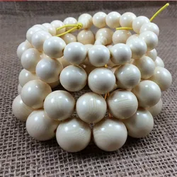 Mammoth ivory beads bracelet Buddha men's and women's handicrafts collection  rosary full pattern