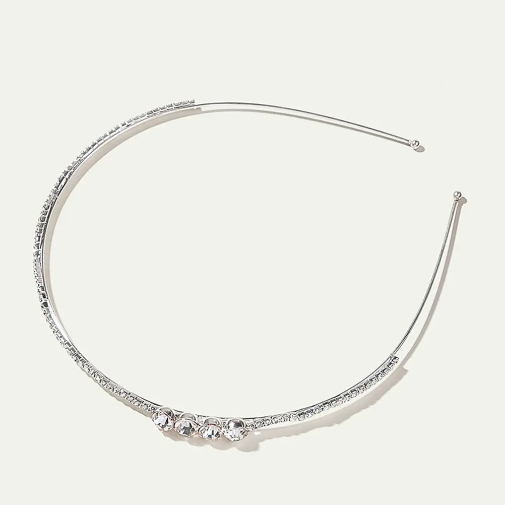 1Pcs Premium Alloy Diamond-Studded Hair Hoop for Ladies Chic Creative Headband Wedding Anniversary Prom Photography Hair