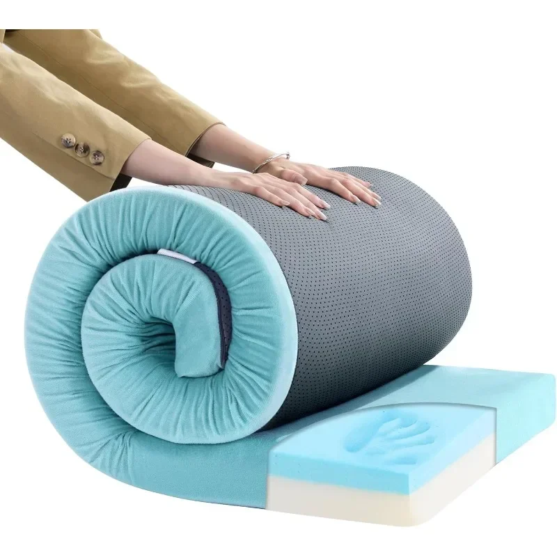 

MABOZOO Memory Foam Camping Mattress Pad Waterproof Portable Sleeping Mats Roll Up Mattress Guest Bed for Car Truck Outdoor Tent