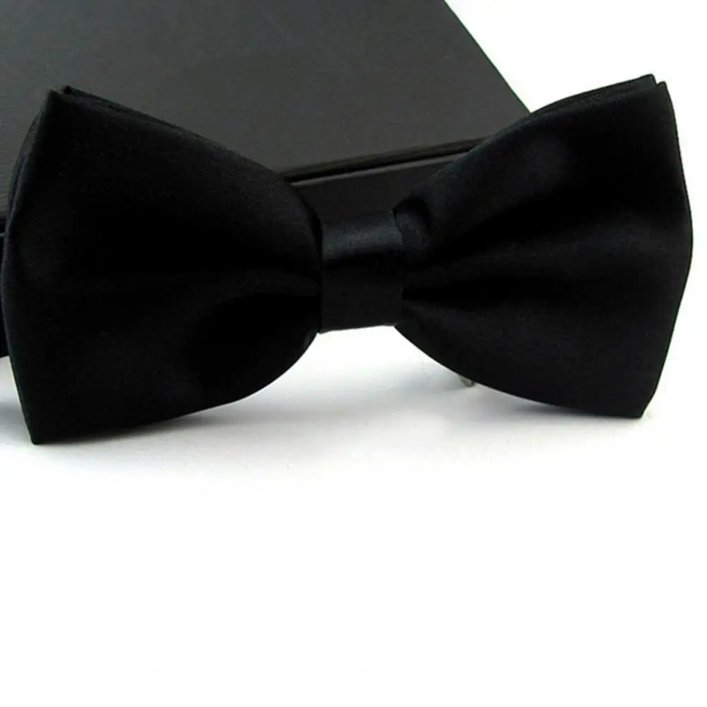 Bow Tie ที่ถอดออกได้ Elegant ผู้ชายที่ถอดออกได้ Bow Tie สําหรับชุดสูทธุรกิจปรับสีทึบอุปกรณ์เสริมอย่างเป็นทางการอย่างเป็นทางการโบว์